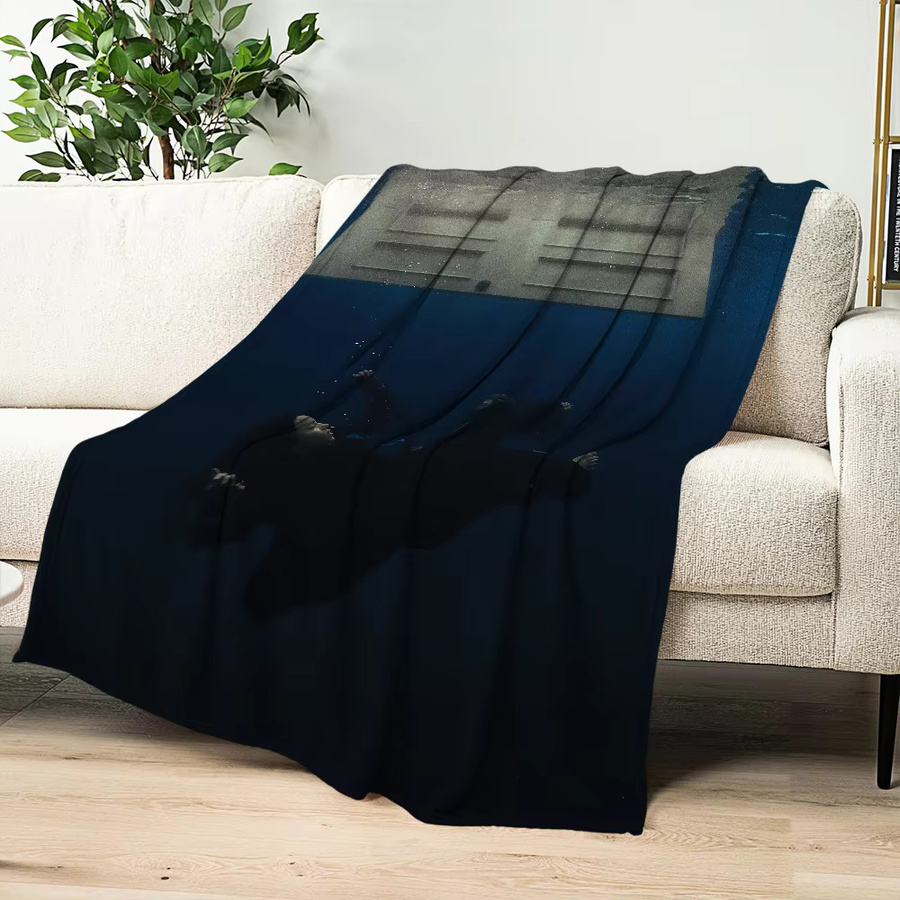 Singer B-Billies E-Eili Plüschdecke Blau, weiche und warme Kuscheldecke aus Polyester für Erwachsene - Bild 5