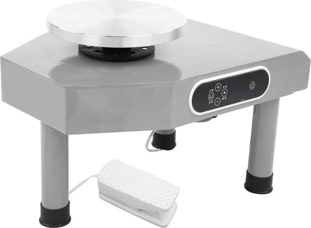 OutsideWorld Töpferscheibe mit LCD-Display und 250W Motor in Silber - Bild 1