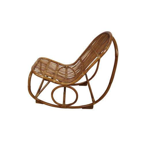 SIT Schaukelstuhl Rattan in Beige im Boho-Stil, B/H/T: 53 x 96 x 100 cm - Bild 2