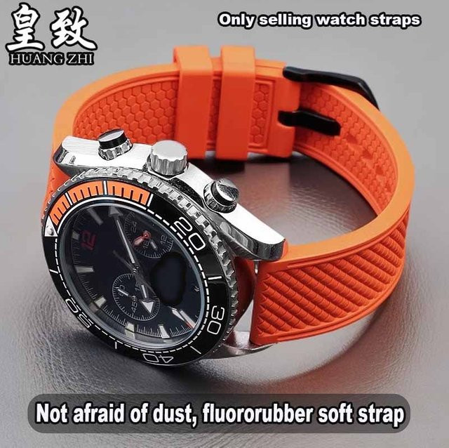 HUANGZHI Uhrenarmband Silikon, Orange, Unisex - Bild 1