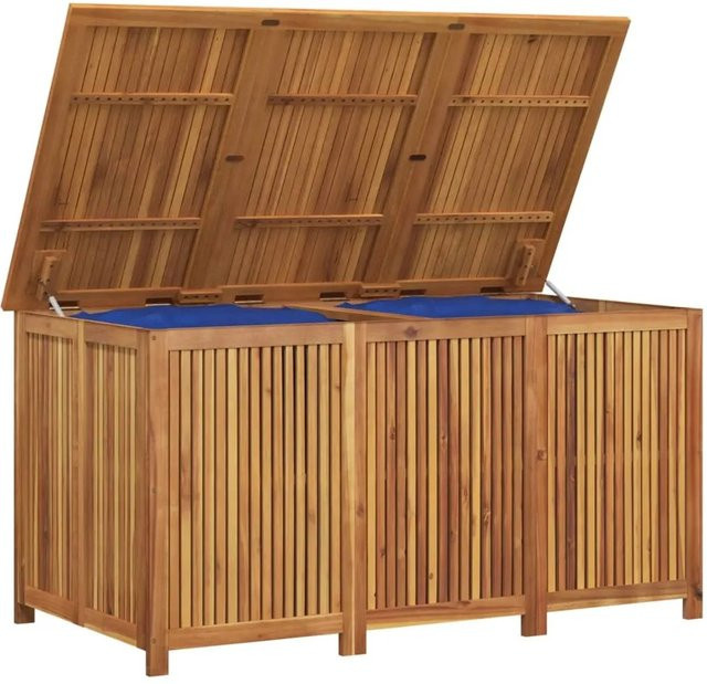 vidaXL Gartenbox aus geöltem Akazien-Massivholz in Braun, B/T/H: 150 x 80 x 75 cm - Bild 1