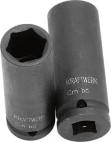 Kraftwerk Schlagnuss tief 1/2 Zoll 21 mm schwarz - Bild 1