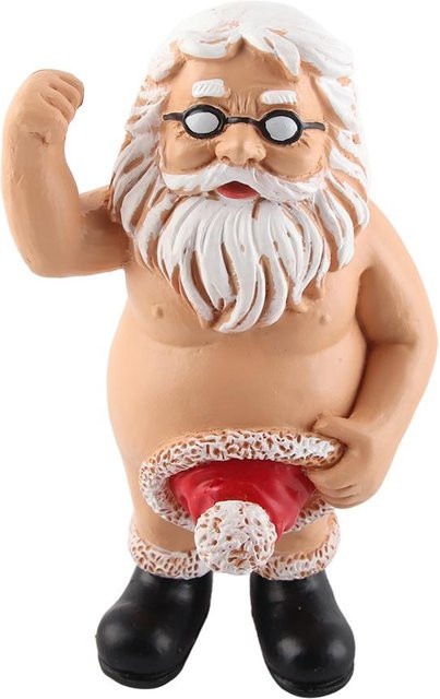 CosyHome Weihnachtsmann-Figuren als Weihnachtsdeko aus Harz in Beige und Multicolour für dein Zuhause oder das Büro - Bild 1