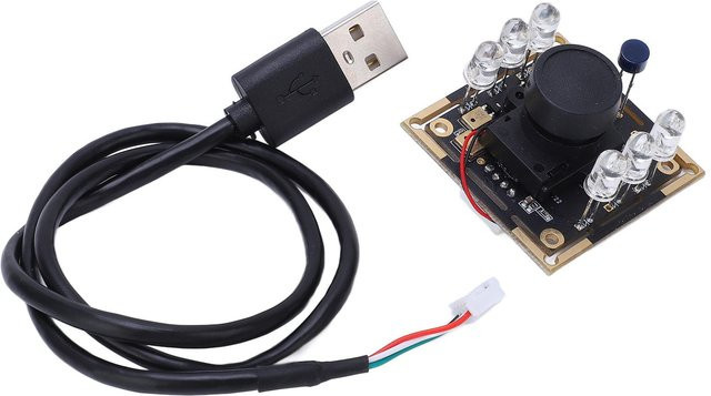 Koogeelife USB-Kameramodul HD Autofokus mit IR CUT 2MP 190 Grad Panorama in Schwarz - Bild 1