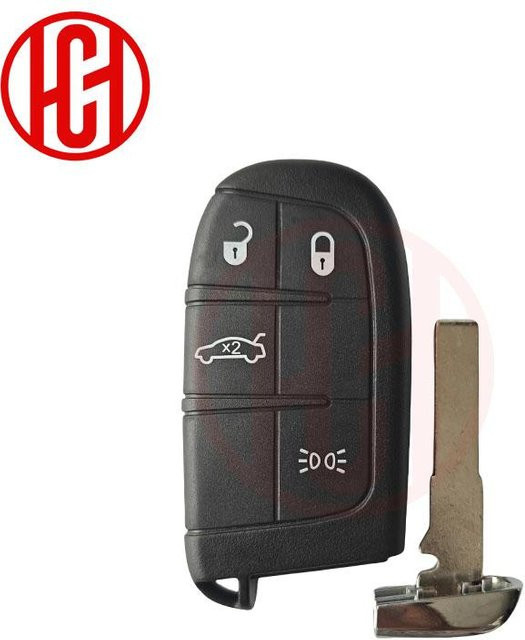 Schlüsselgehäuse für Fiat 500, 500L und 500X sowie Toro (2016-2019) mit 4/5 Tasten und SIP22 Klinge in Schwarz - Bild 1