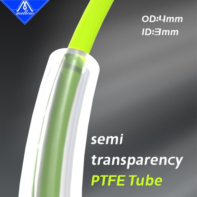 PTFE-Schlauch Teflon für Prusa i3 Mk3 MMU2.0 ERCF EASY V2 Enraged Rabbit, transparent, ID 3 mm, OD 4 mm, für 1,75 mm Filament - Bild 1