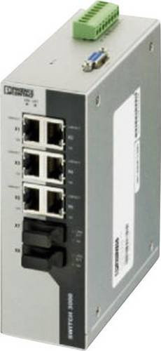 Phoenix Contact 2891036 FL SWITCH 3006T-2FX Industrial Ethernet Switch 10/100MBit/s in Grau - Bild 1