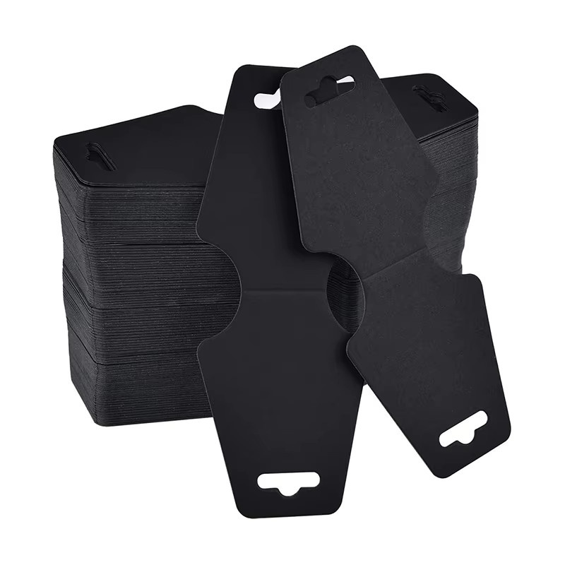 ZYF Schmuck Display Karten Set aus Papier, 100 Stück Klappkarten in Weiß für Halsketten und Armbänder - Bild 3