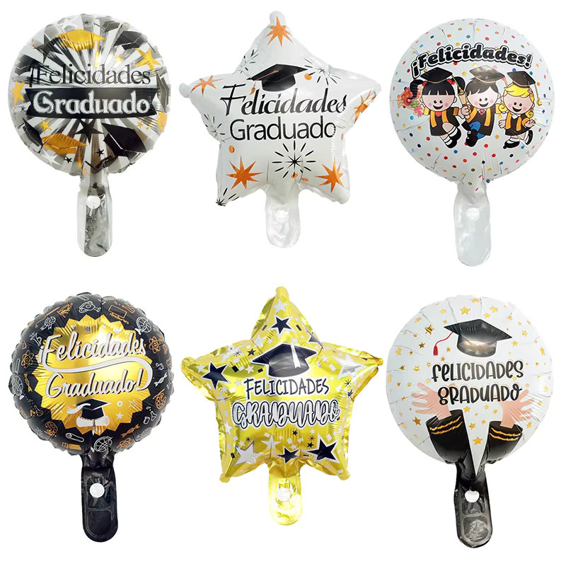 20 Stück Mini Spanische Abschluss-Folienballons mit Eule und Bär, 10 Zoll, Dekoration für die Abschlussfeier - Bild 3