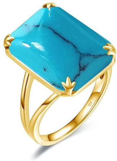 Wucifang Jewelry Aquamarinring, vergoldet, Damen - Bild 1