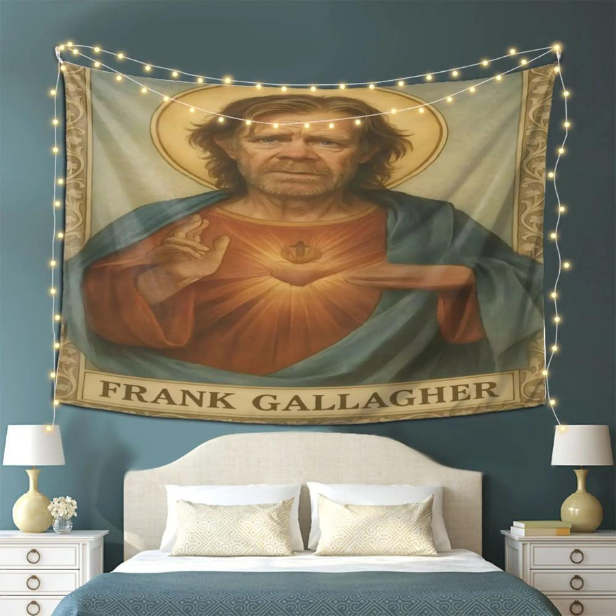 Frank Gallagher Holy Meme Wandteppich von JMG Household Supplies, lustiger Wandbehang aus Polyester in Mehrfarbig, B: 40 cm, H: 60 cm - Bild 4