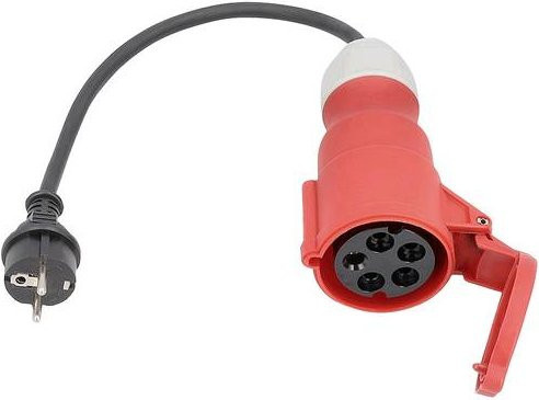 AS Schwabe Strom Adapterkabel 16A Schwarz H07RN-F 3G 2,5mm² 0,3m - Bild 1