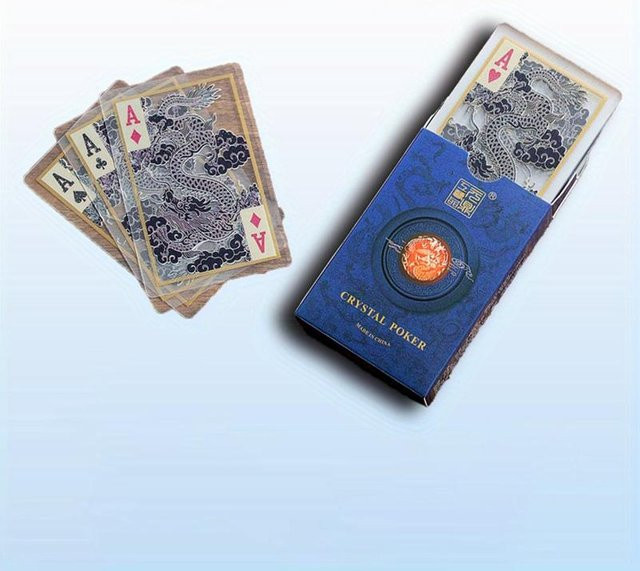 Binchi Keji Travel Spielkarten, transparent, wasserdicht, Kunststoff, ab 12 Jahre - Bild 1