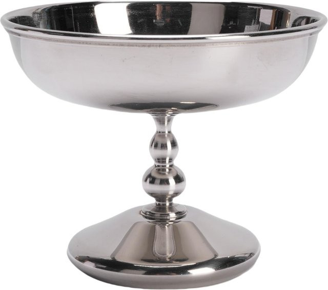 CosyHome Eisbecher aus Edelstahl in Silber als runde Dessertschale mit Fuß für Eis, Obst oder Salat - Bild 1