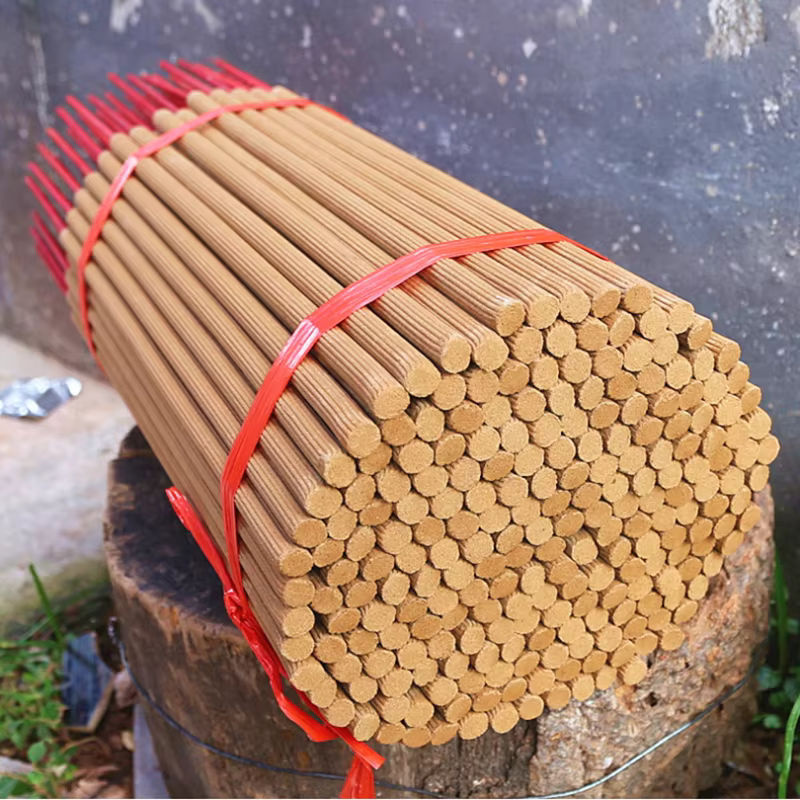 12er Set Oudh Räucherstäbchen aus Natur-Bambus, Eaglewood Duft, Braun, Länge: 48 cm - Bild 3