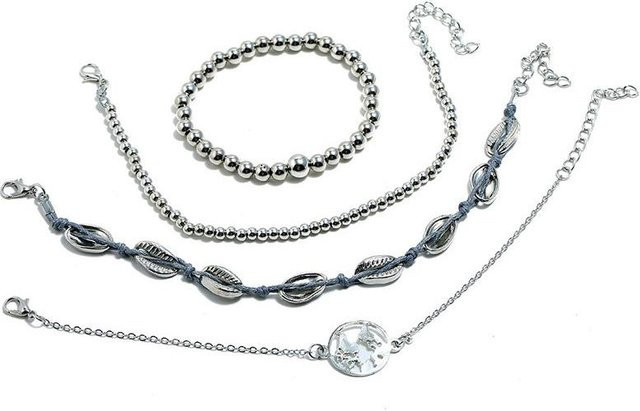 Armband Set, Silber, Kupfer, Perle, Zirkonia, Damen - Bild 1
