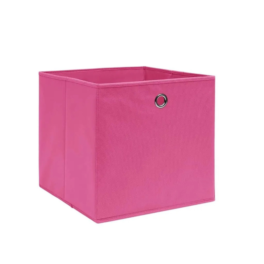 vidaXL Aufbewahrungsboxen aus Vliesstoff, 4 Stück, Pink, B/T/H: 28 x 28 x 28 cm - Bild 2