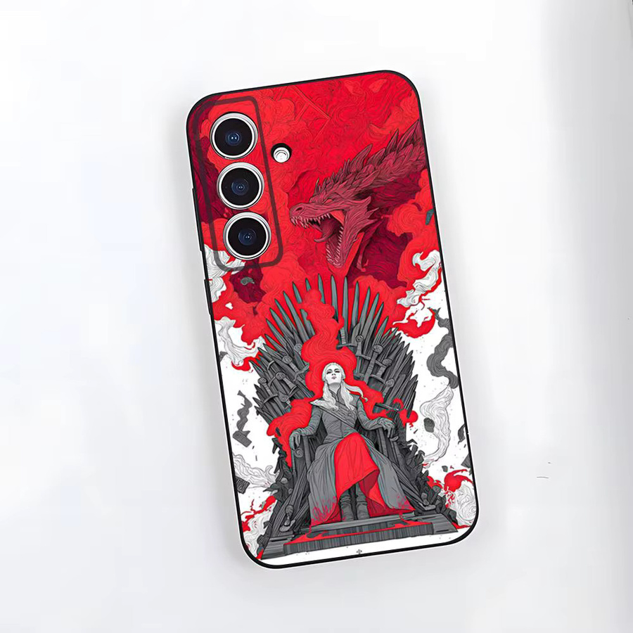 Stoßfeste Game of Thrones Handyhülle Softcover für Samsung Galaxy A25 A13 A33 5G A54 A36 A35 A56 A52 A14 in Schwarz von Potdemiel - Bild 2