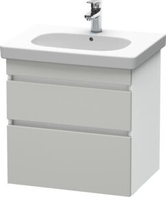 Duravit Waschtischunterschrank DuraStyle in Beige und Weiß, wandhängend, B: 60,0 cm, T: 45,3 cm, H: 61,0 cm - Bild 1