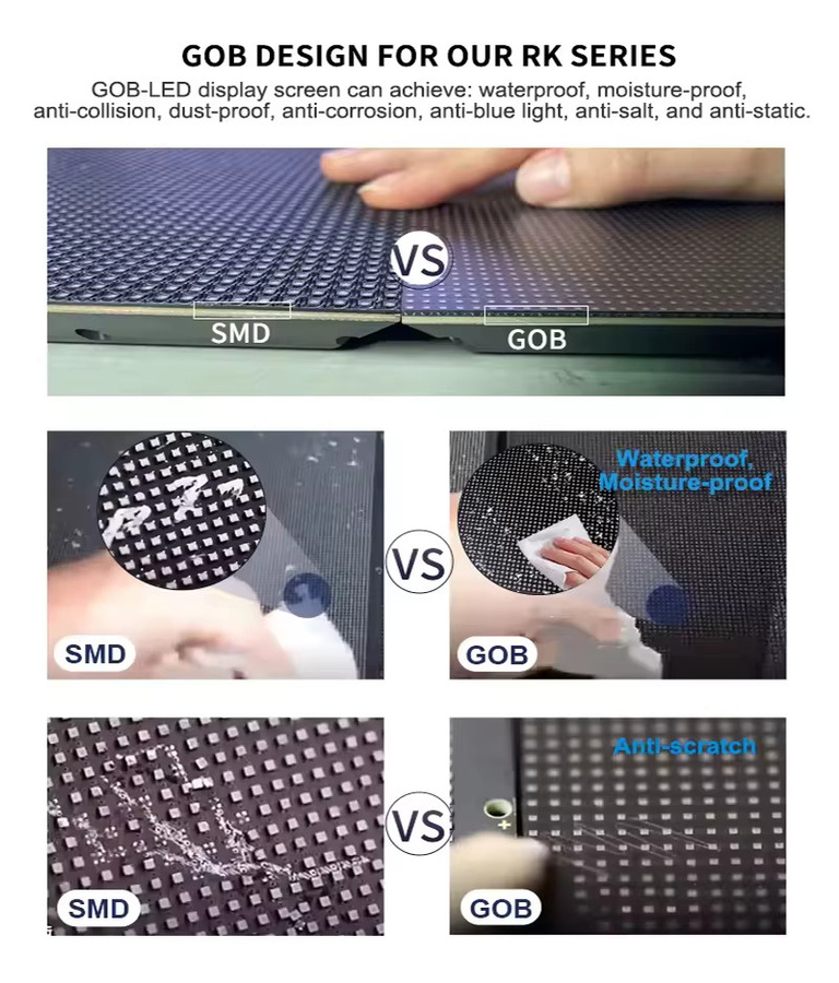 OEING GOB LED Wand Display Indoor in Schwarz für 4K und 8K Videoauflösung mit P1.5 P1.9 P2.6 P2.9 P3.91 Digital Panel für Aufzüge - Bild 3