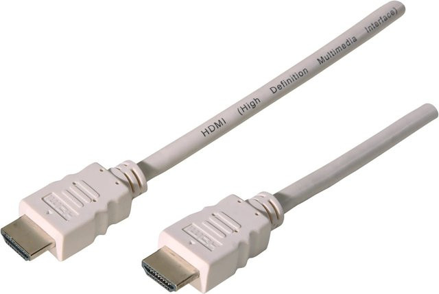 Schwaiger High-Speed HDMI Kabel mit Ethernet/LAN in Weiß, Länge: 1,5 m - Bild 1