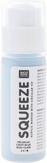 Rico Design Squeeze Acrylic Marker Acrylfarbe in Hellblau, 60 ml - Bild 1