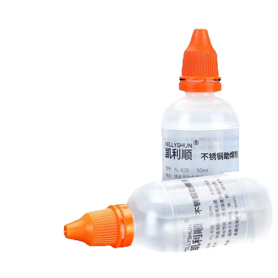 KELLYSHUN Lötflussmittel Flüssiglote transparent, 50 g für Edelstahl, verzinktes Blech, Kupfer und Eisen sowie Batterieschweißen - Bild 1
