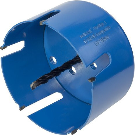 Wolfcraft Lochsäge mit Hartmetallbestückung in Blau, Durchmesser: 105 mm - Bild 1