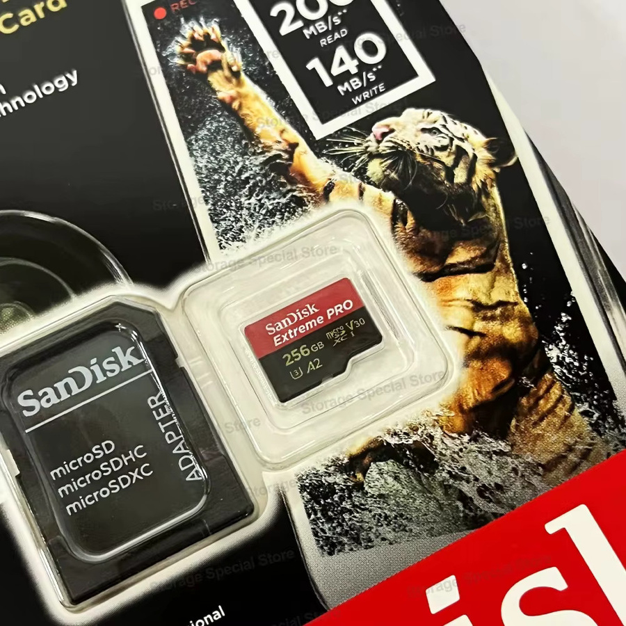 SanDisk Extreme PRO Micro SD Speicherkarte V30 UHS-I U3 Klasse 10 in Rot - Bild 4
