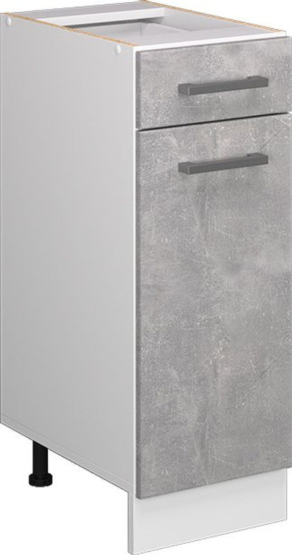 Vicco Küchenunterschrank R-line in Beton-Optik, modern, Breite: 30 cm - Bild 1