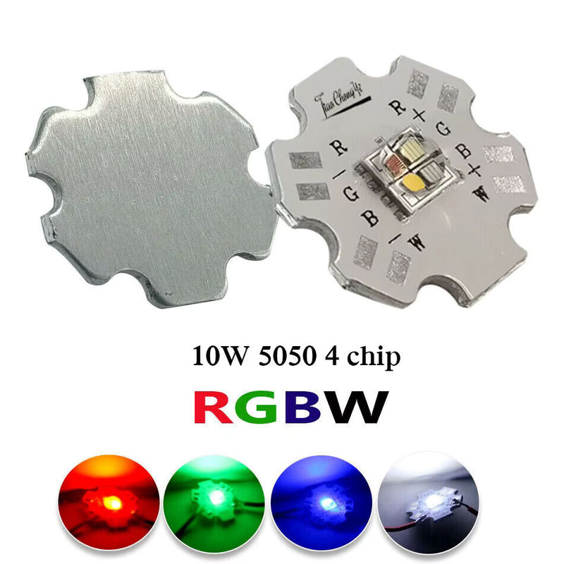 TiaoChongYi 10 Stück RGBW RGBWW Hochleistungs-LED-Leuchtdiodenchips 5050 mit 20 mm Aluminium-Leiterplatte in Multicolour - Bild 5