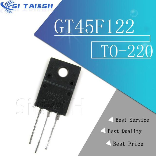 10 Stück GT45F122 TO-220F 45F122 Si Tai&SH in Schwarz - Bild 1