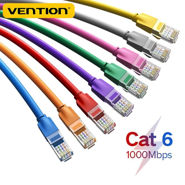 Vention Ethernet Cat6 LAN-Kabel UTP RJ45 Netzwerk-Patchkabel in Grau - Bild 1
