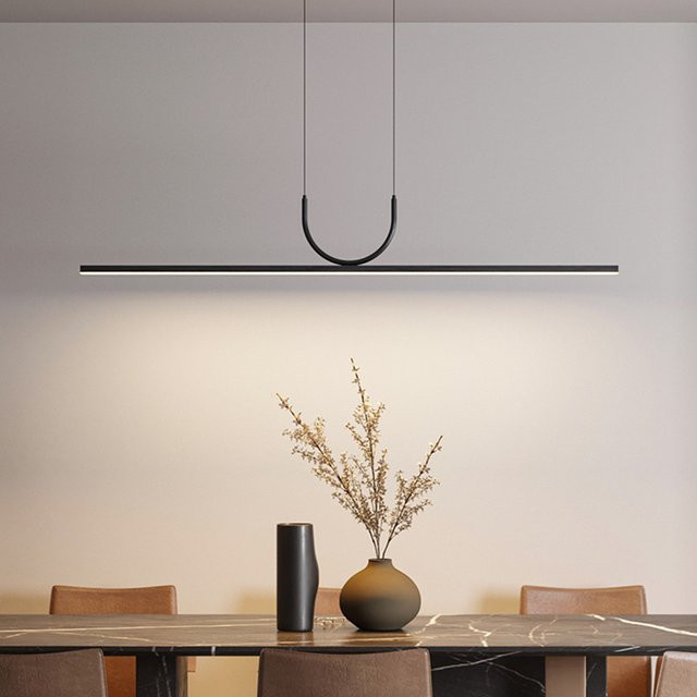 Moderne LED-Pendelleuchte von MZISOSOD in Schwarz für Esszimmer und Küche - Bild 1
