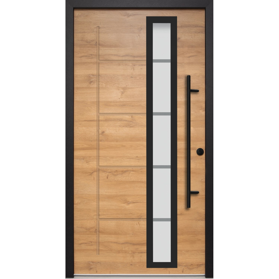 Splendoor Sicherheitshaustür Thermospace Paris Prime RC2 mit Glaseinsatz in Braun oder Schwarz, B/H: 110 x 210 cm - Bild 2