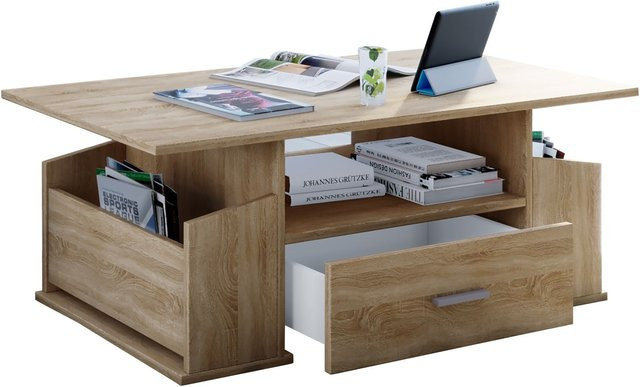VCM Couchtisch Junata Eiche Sonoma Nachbildung, braun, B/T/H: 110 x 52 x 44 cm - Bild 1