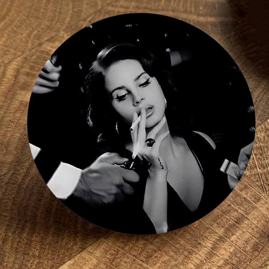 Brosche L-Lana D-Del Rey Sänger Abzeichen, Runde Cartoon Idol Pins - Bild 4
