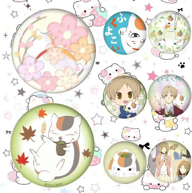 Kayou Brosche Anime Natsumes Book of Cat Friends, Bunt, Verspielt - Bild 1