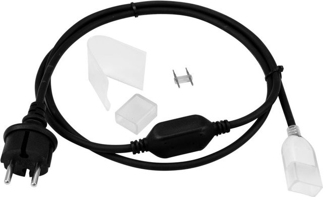 EUROLITE LED Neon Flex Slim Netzkabel mit Stecker, Schwarz, 230V - Bild 1