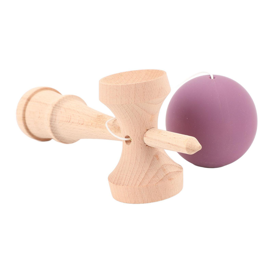 CosyHome Kendama Holz, Lila Grün - Bild 1