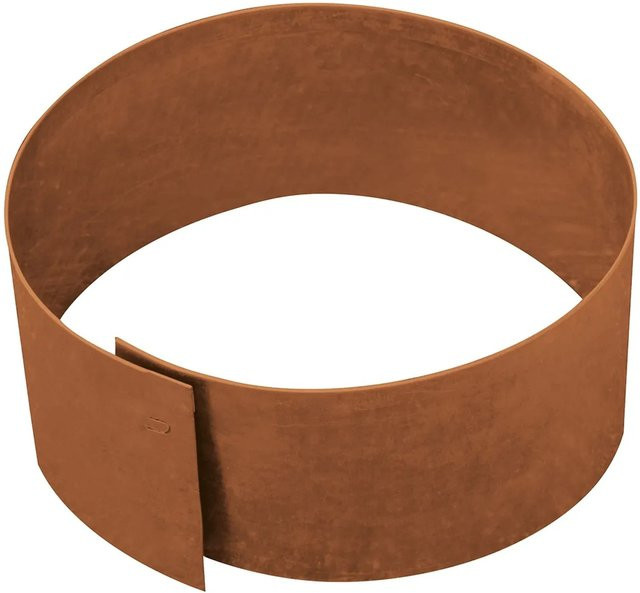 Bellissa Rasenkante Kreis aus Corten-Stahl in Braun, Höhe: 13 cm, Durchmesser: 40 cm - Bild 1