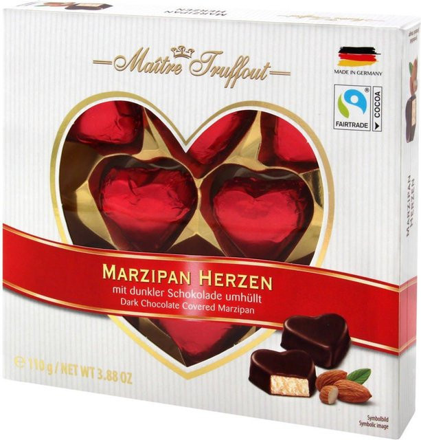 Maître Truffout Marzipanherzen 110 g - Bild 1