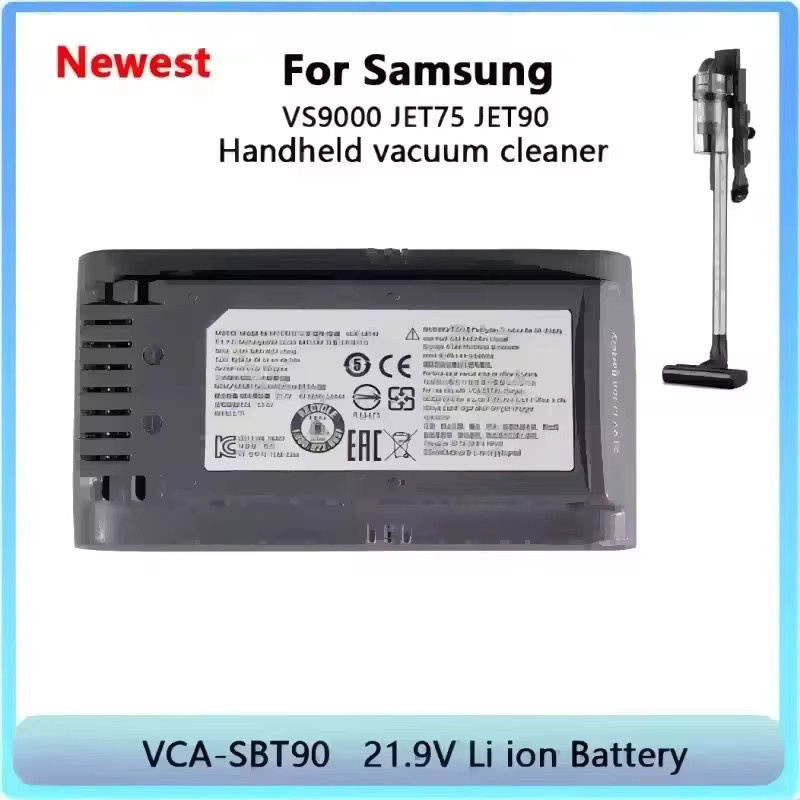 Samsung Akku VCA-SBT90 für kabellose Handstaubsauger Jet90, Jet75 und VS9000 in Schwarz - Bild 3