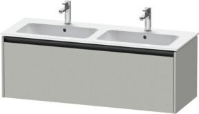 Duravit Waschtischunterschrank Ketho.2 in Betongrau, wandhängend mit 1 Auszug, B/T/H: 128 x 48 x 44 cm - Bild 1