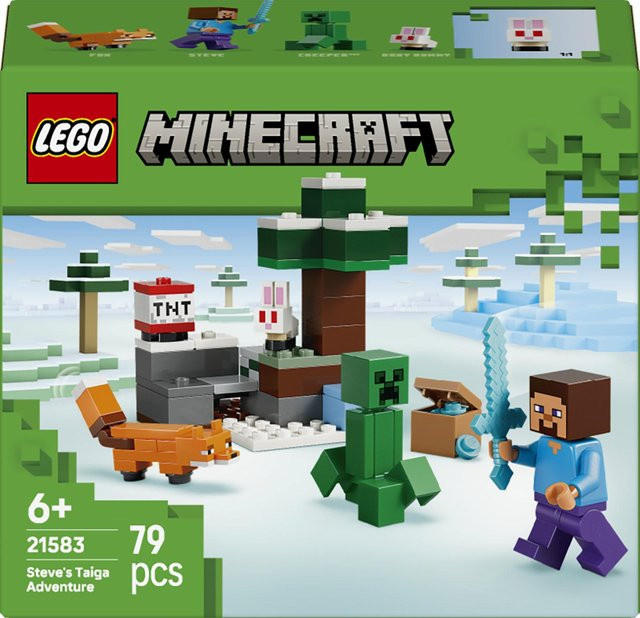 LEGO Minecraft Steves Abenteuer in der Taiga Konstruktionsspielzeug ab 6 Jahren - Bild 2