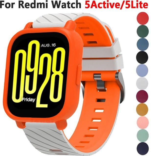FancyWrist Uhrenarmband Silikon, zweifarbig, Redmi Watch 5 Lite - Bild 1