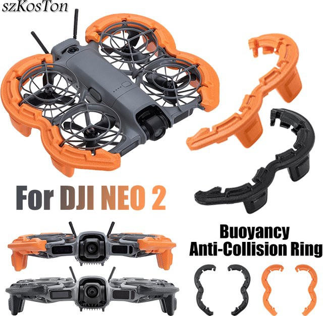 DJI NEO 2 Schutzring aus EVA mit Anti-Kollision und Anti-Drop Funktion in Schwarz und Orange - Bild 1