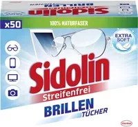 Sidolin Brillenputztücher, 50 Stück, weiß, mehrfarbig - Bild 1