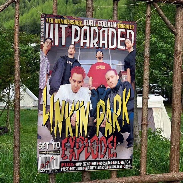 Potdemiel Camping-Flagge Band L-Linkin Cool P-Park mit künstlerischem Banner-Druck - Bild 1