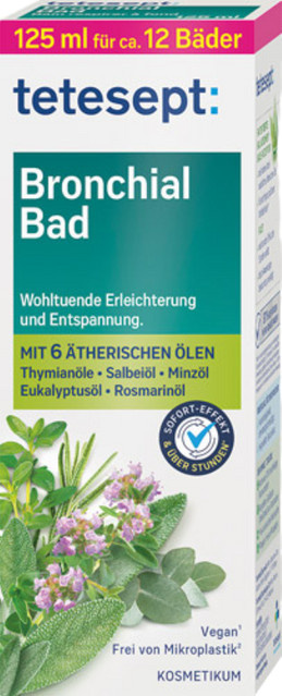tetesept Bronchial Bad mit 6 ätherischen Ölen, 125 ml, Unisex - Bild 1